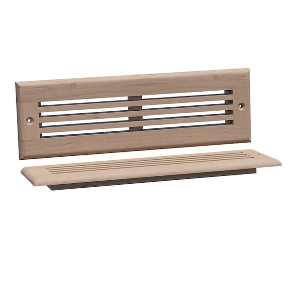 Designs Of Distinction 11.75"W Linear Style Toe Kick Vent - Alder 01992210AL1 - main